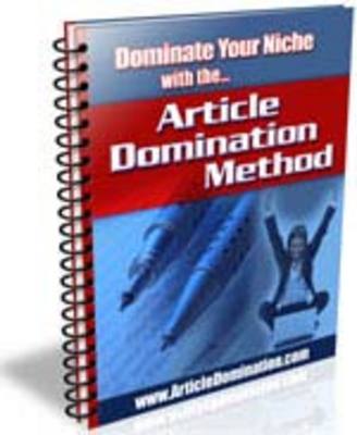 Product picture Article Domination Method (PLR)